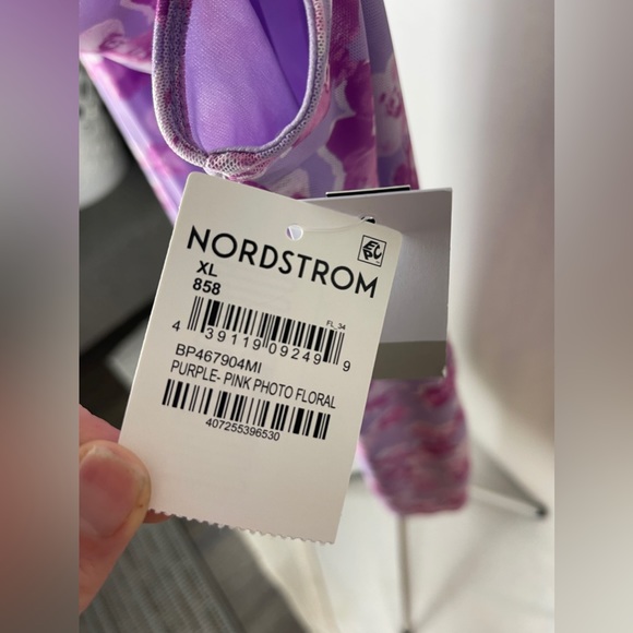 BP. Cowl Neck Purple & Pink Mesh Minidress Size XL (16) NWT - Picture 9 of 12